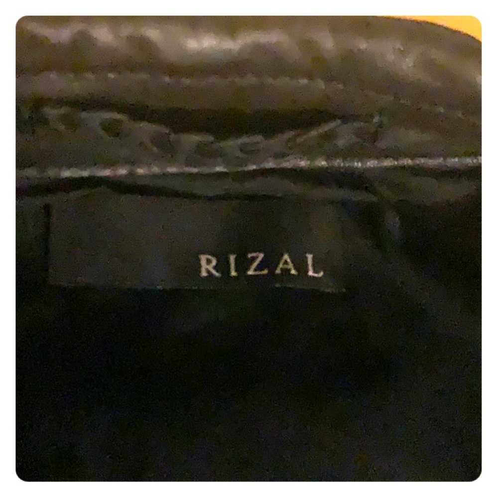 Rizal woman faux leather jacket